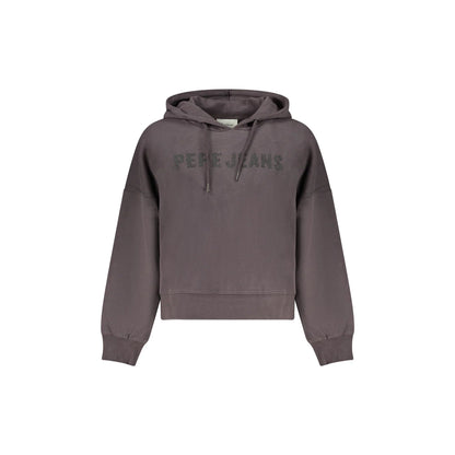 Pepe Jeans Felpa Maniche Lunghe Donna Nera Stampa Felpe Nero - foto prodotto