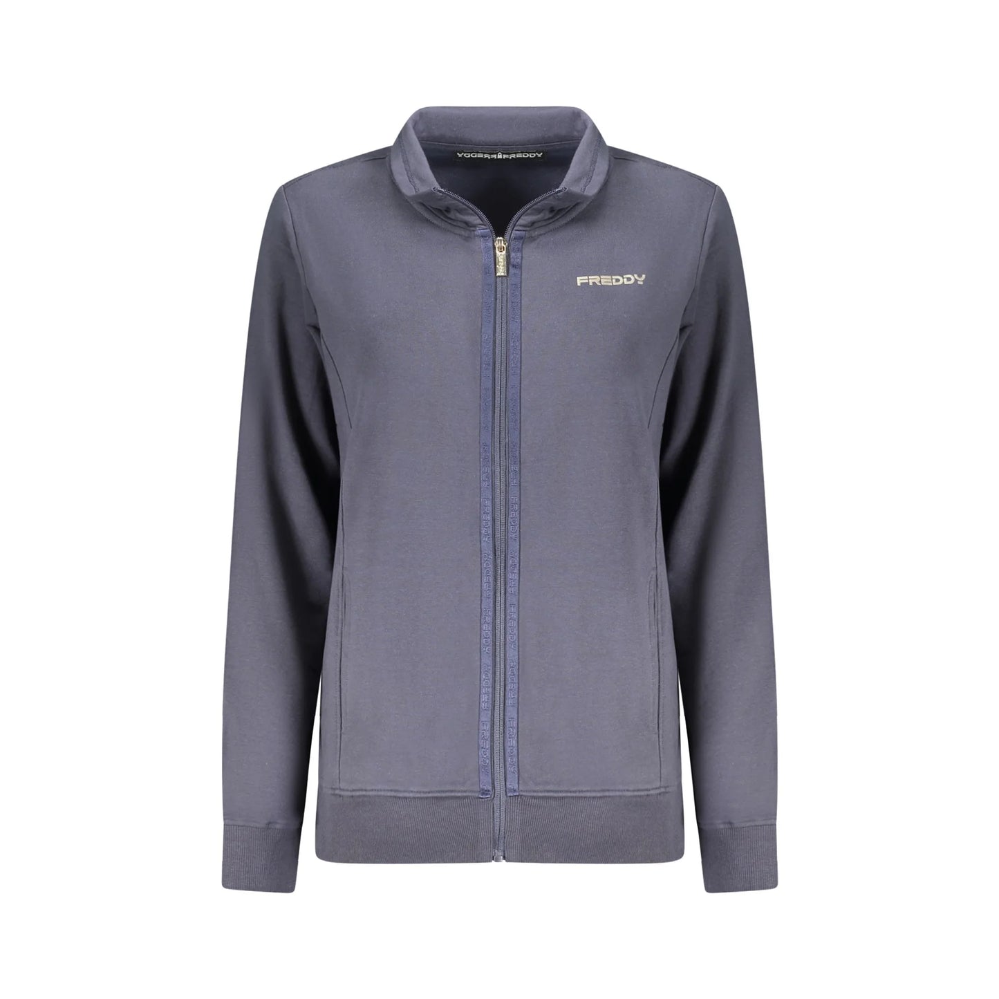 Freddy Felpa Maniche Lunghe Donna Blu Zip Felpe - foto prodotto