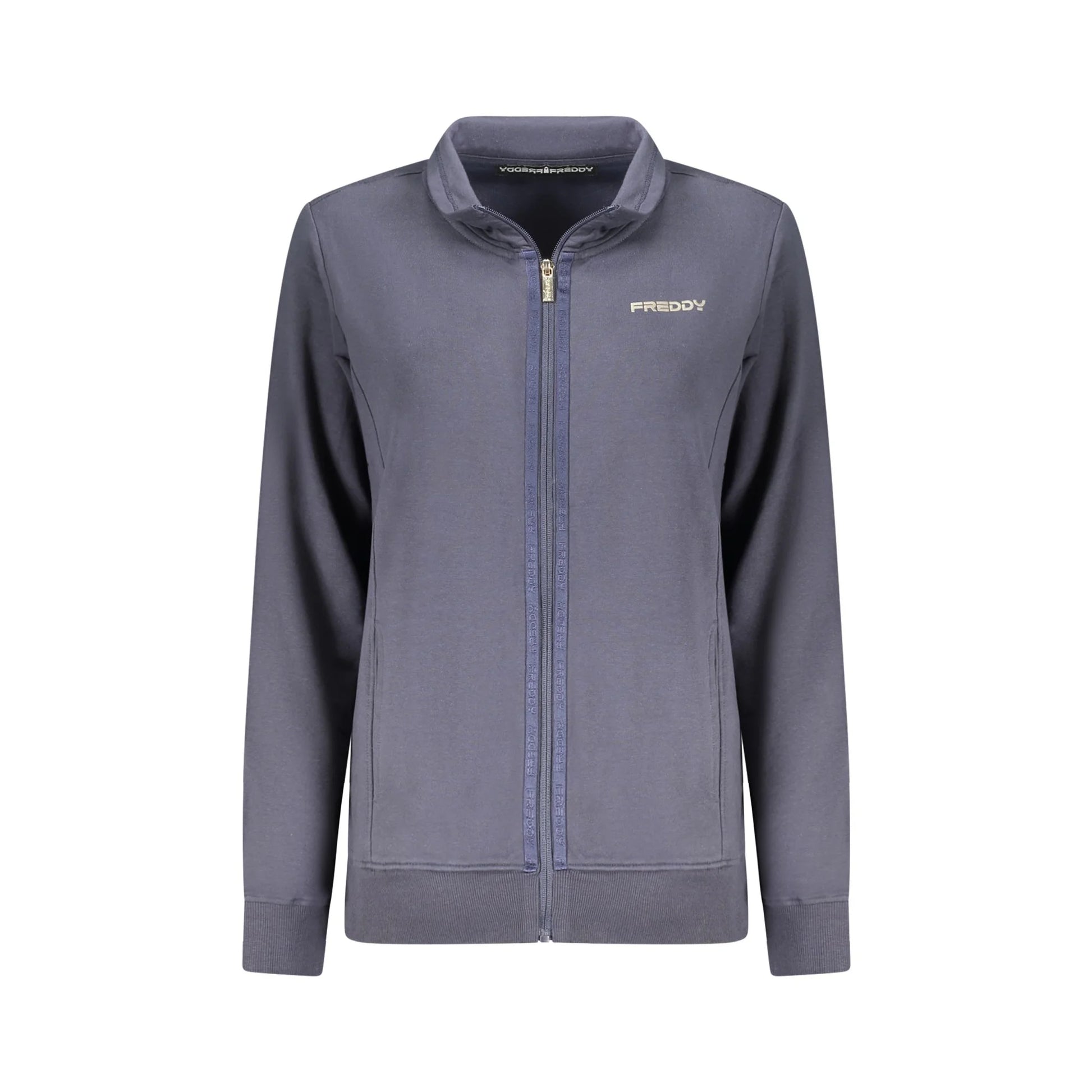 Freddy Felpa Maniche Lunghe Donna Blu Zip Felpe - foto prodotto
