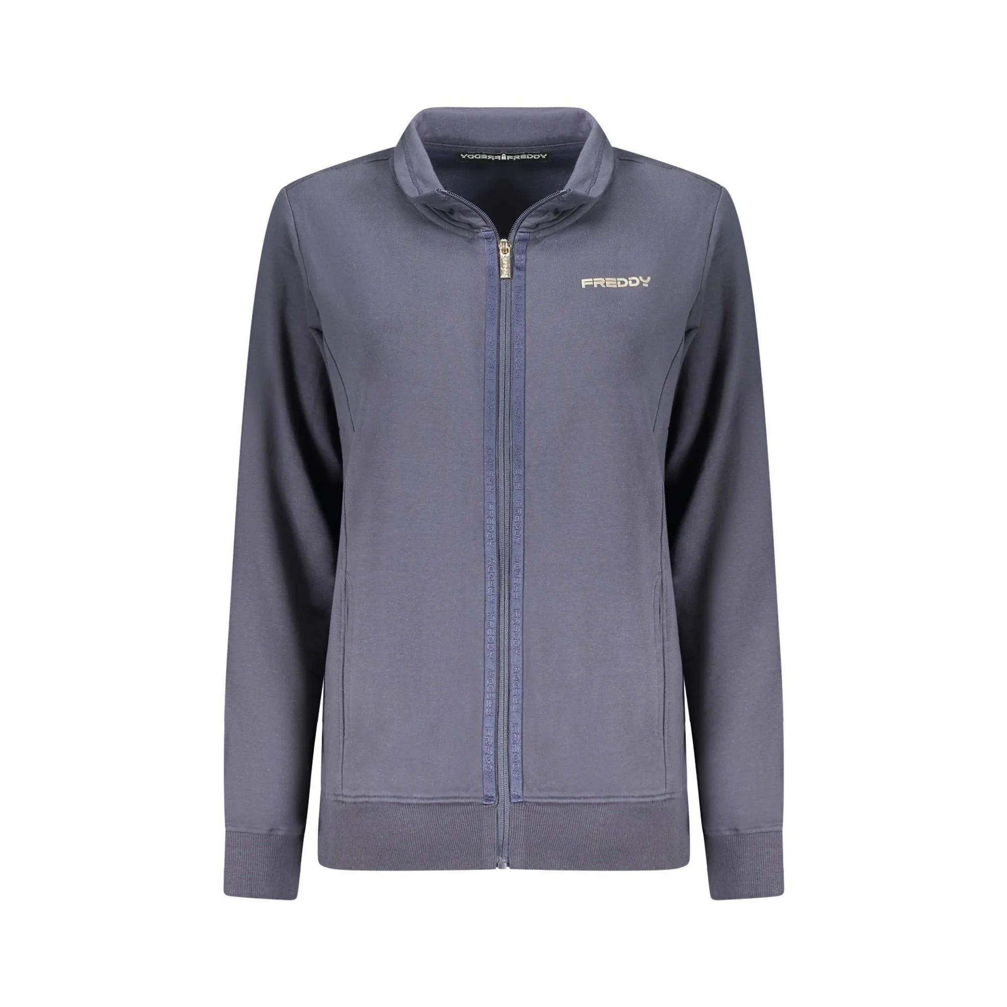 Freddy Felpa Maniche Lunghe Donna Blu Zip Felpe - foto prodotto