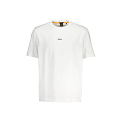Boss Short Sleeve T-Shirt Men White Logo