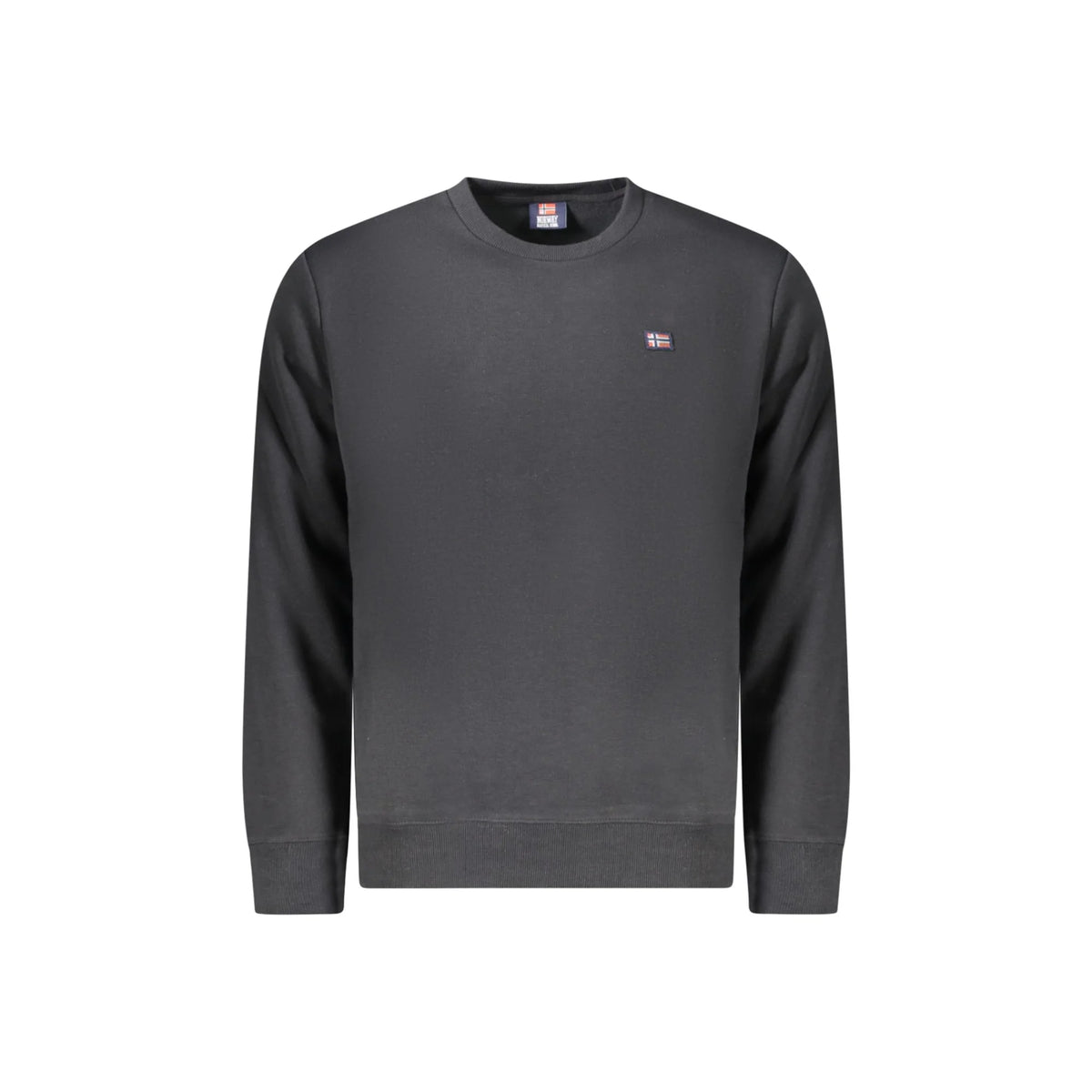 NORWAY 1963 FELPA SENZA ZIP UOMO NERO