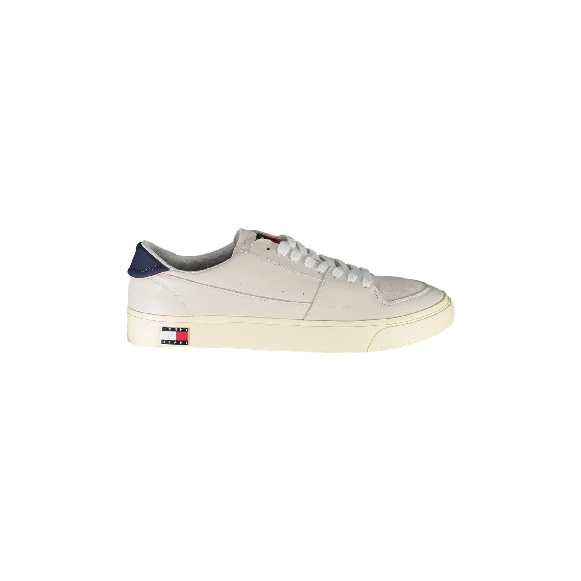 CALVIN KLEIN Scarpe Sneakers Uomo Bianche con Dettagli a Contrasto e Logo Tommy Hilfiger Bianco - foto prodotto