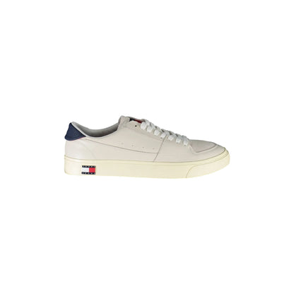 CALVIN KLEIN Scarpe Sneakers Uomo Bianche con Dettagli a Contrasto e Logo Tommy Hilfiger Bianco - foto prodotto