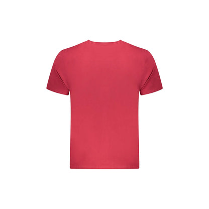 Pepe Jeans T-Shirt Maniche Corte Uomo Rossa Stampa Logo rosso - vista 2