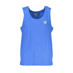 Gian Marco Venturi Camiseta Sin Mangas Hombre Azul Bordado