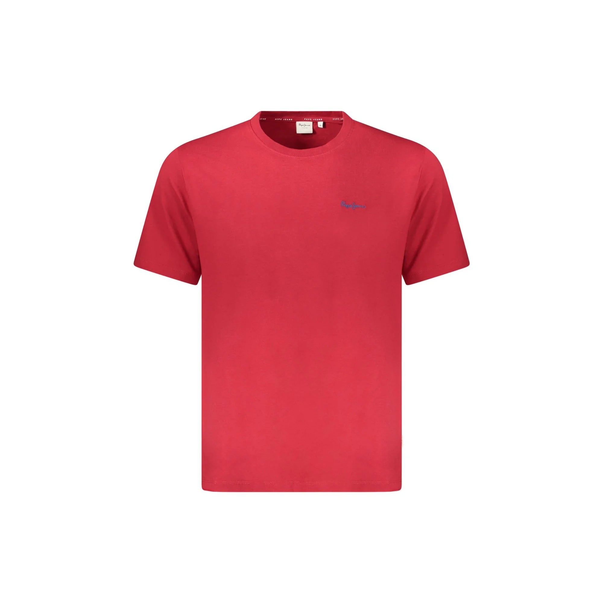 Pepe Jeans T-Shirt Maniche Corte Uomo Rossa Ricamo Rosso - foto prodotto