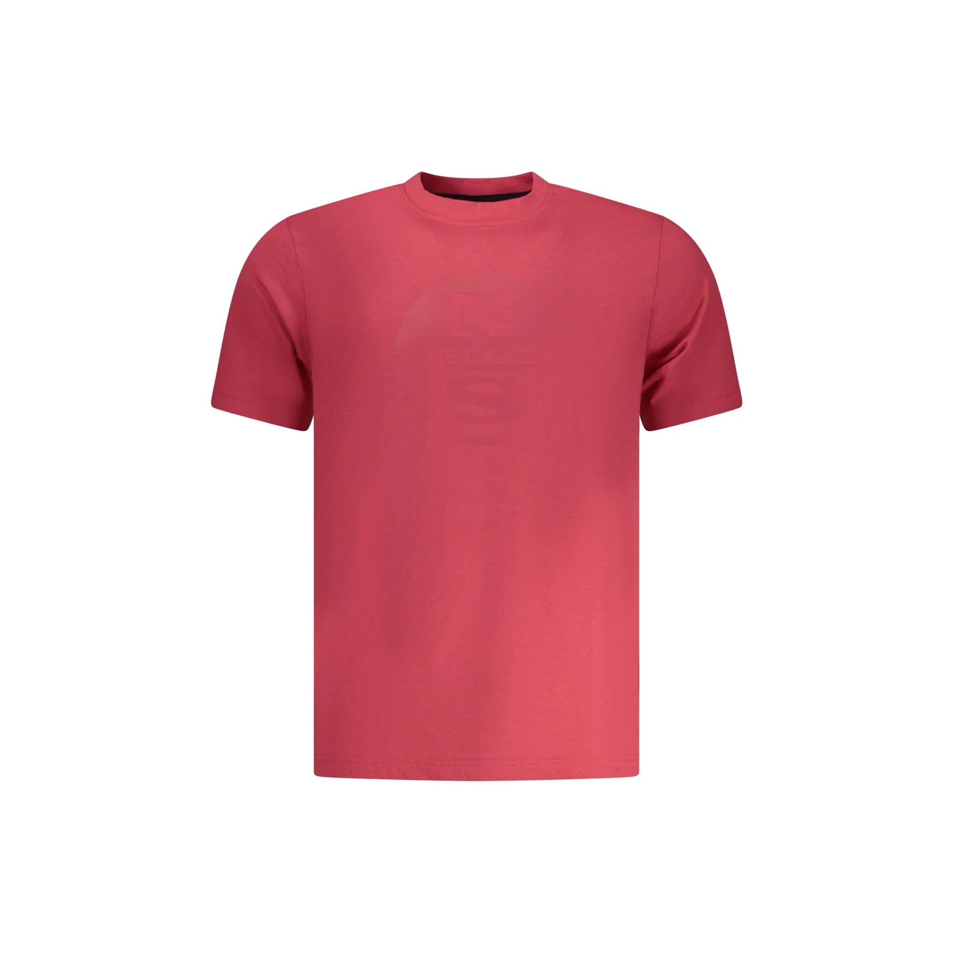 North Sails T-Shirt Uomo Rossa Girocollo Cotone Stampa Logo Rosso - foto prodotto