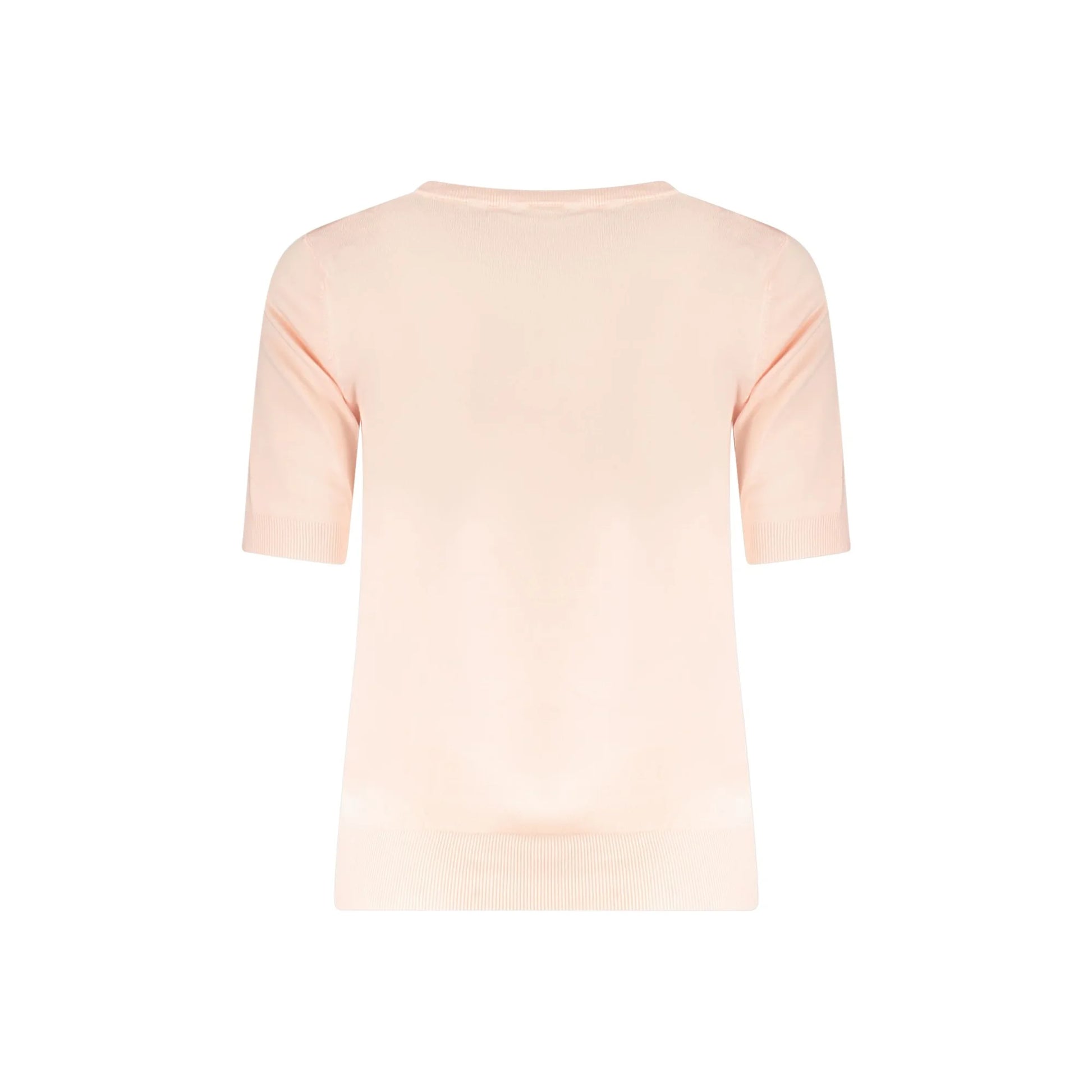 Guess Jeans Maglia Donna Rosa Strass Logo Maglie - vista 2