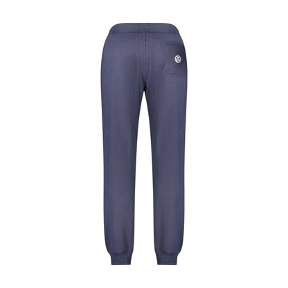 North Sails Pantaloni Uomo Blu Garzato Applicazione Logo Pantaloni tuta - vista 2