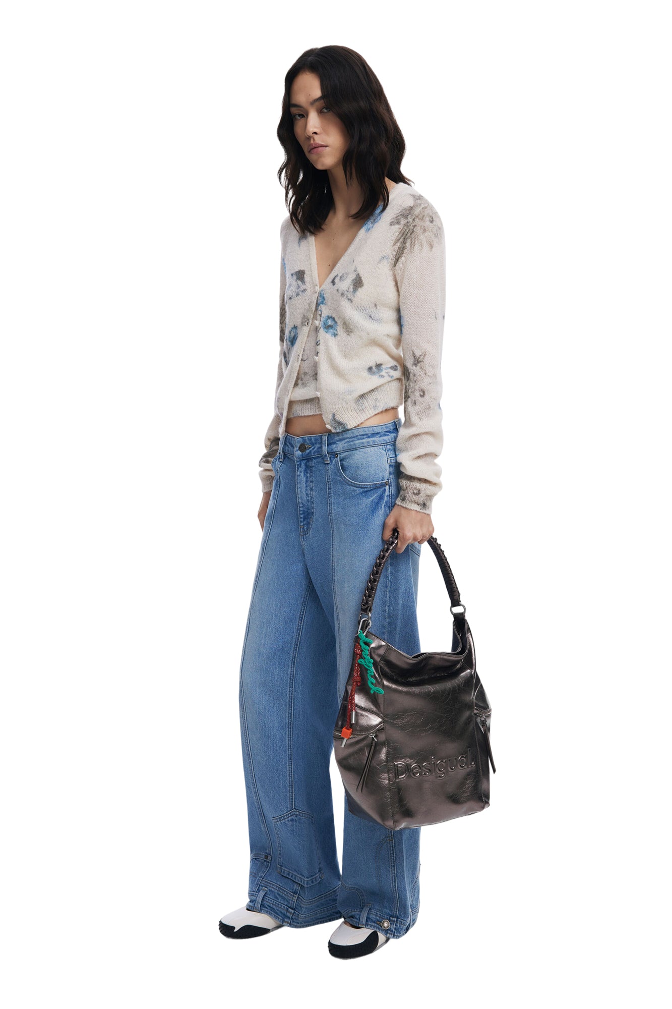 DESIGUAL Zaino Donna Bronzo Half Logo Africa con Stampa