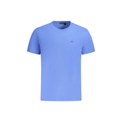 Napapijri T-Shirt Maniche Corte Uomo Blu Ricamo