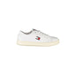 TOMMY HILFIGER Sneakers Donna Bianche con Lacci e Dettagli a Contrasto Bianco - foto prodotto