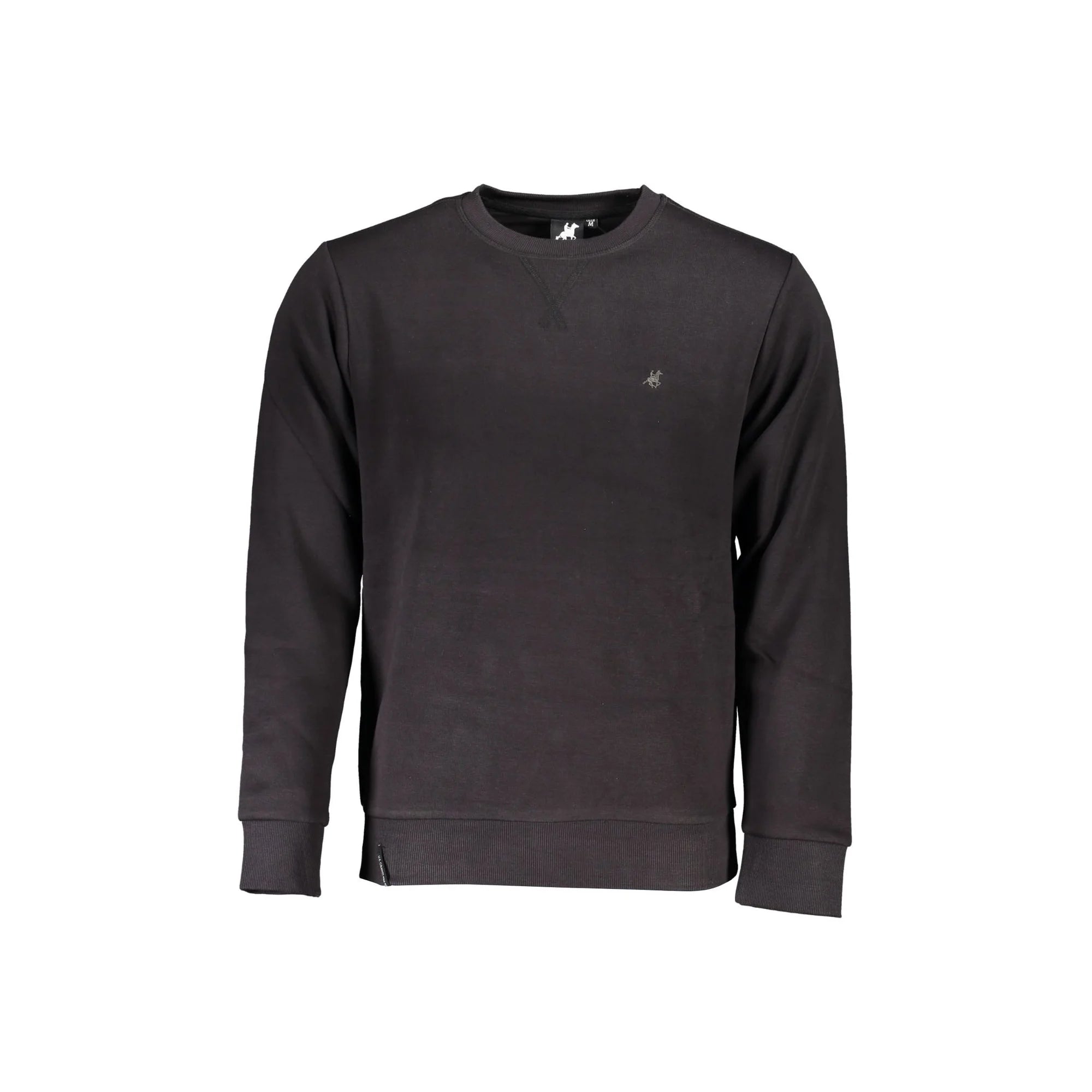 U.S. GRAND POLO FELPA SENZA ZIP UOMO NERO