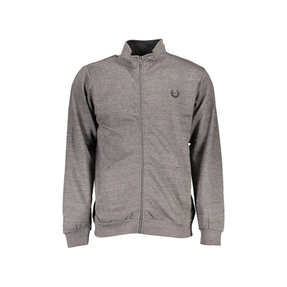 Gian Marco Venturi Felpa Uomo Grigio Zip Logo Felpe - foto prodotto