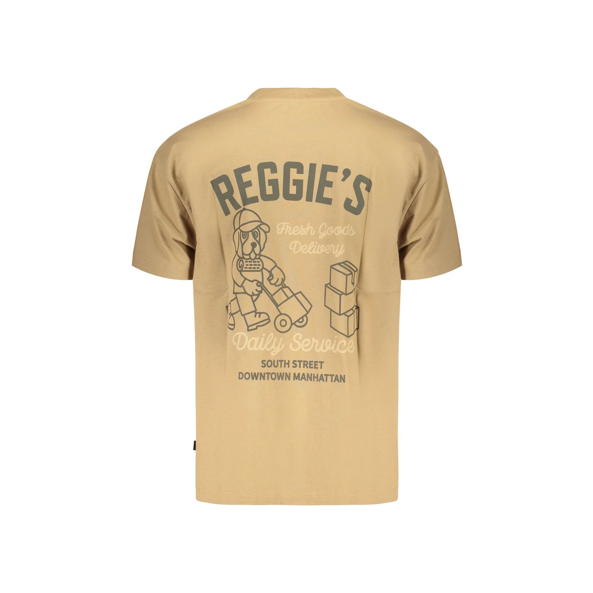 REFRIGIWEAR T-SHIRT MANICHE CORTE UOMO MARRONE