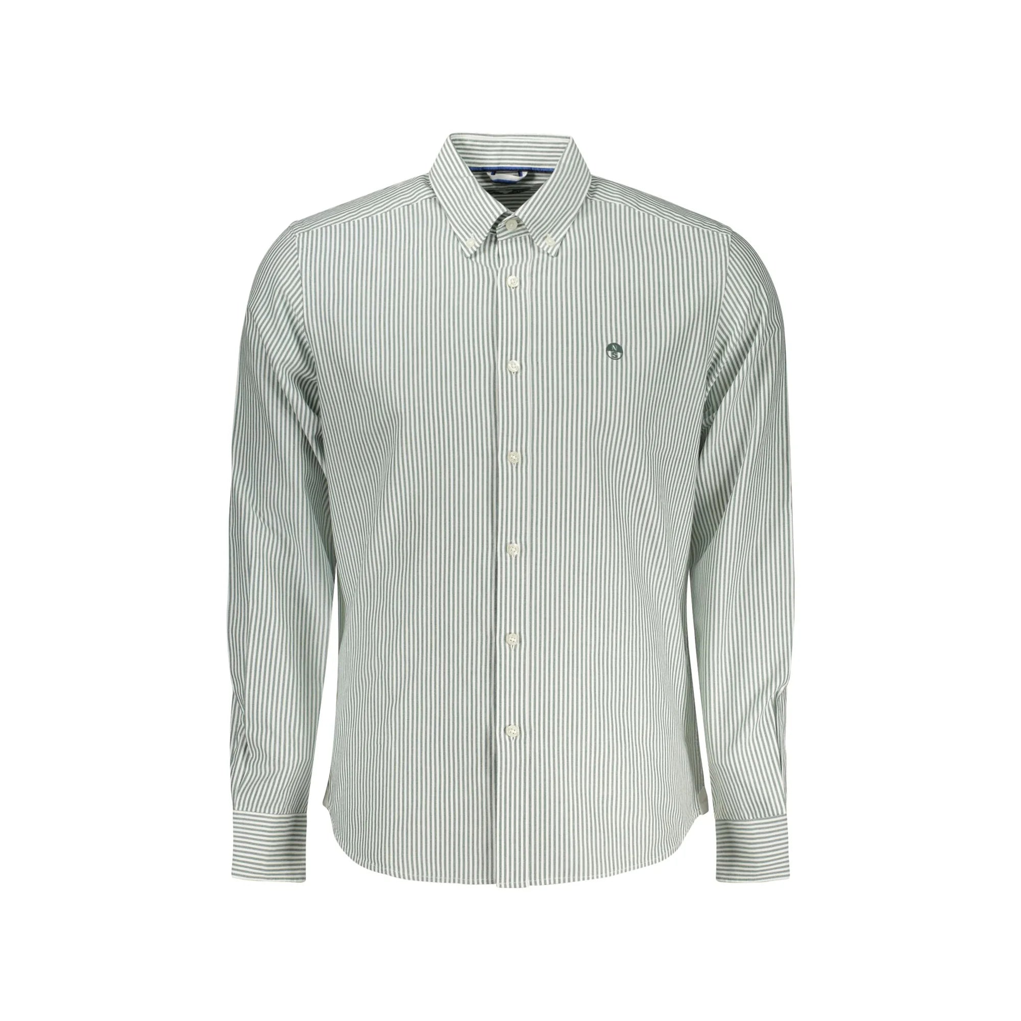 North Sails Camicia Maniche Lunghe Uomo Bianca Ricamo Camicie Bianco - foto prodotto