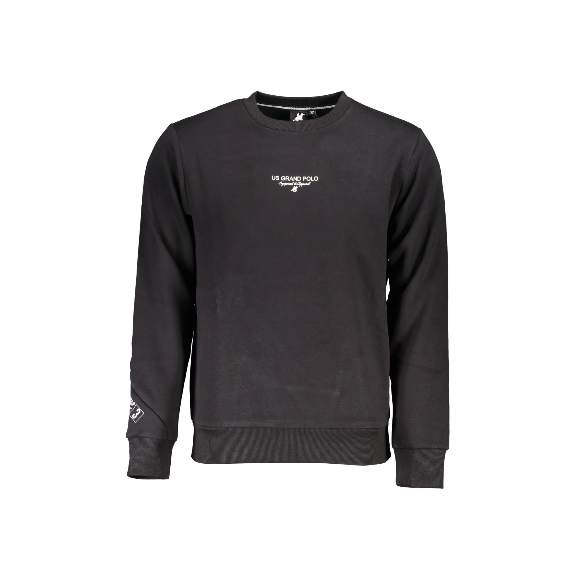 U.S. GRAND POLO FELPA SENZA ZIP UOMO NERO