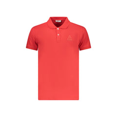 Iceberg Polo Manches Courtes Homme Rouge Imprimé en Relief