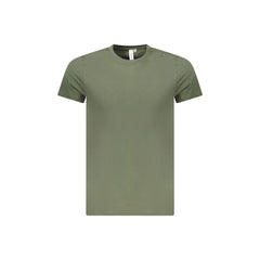 Accademia Militare T-Shirt Maniche Corte Uomo Verde Stampa Logo