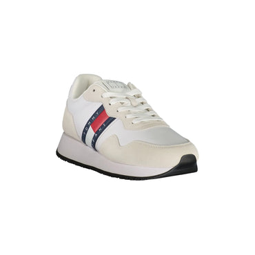 TOMMY HILFIGER Scarpe Sneakers Uomo Bianche con Dettagli a Contrasto bianco - vista 2
