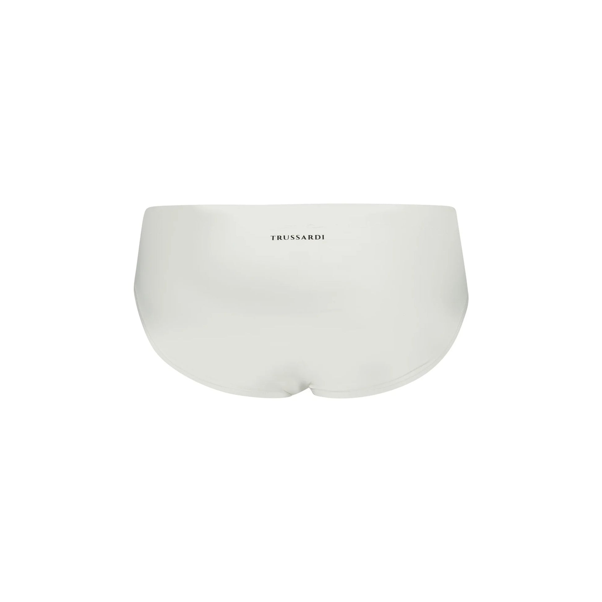 Trussardi Costume Mare Uomo Bianco Logo - vista 2