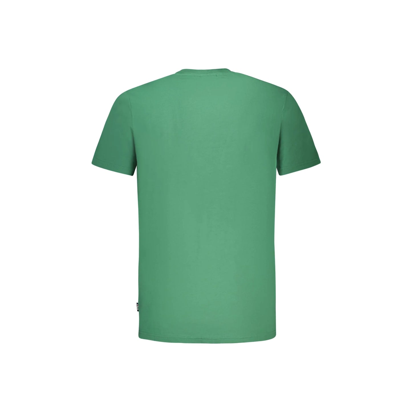 Fila T-Shirt Maniche Corte Uomo Verde Ricamo - vista 2