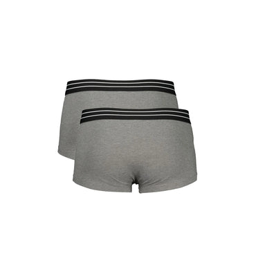 Cavalli Class Boxer Uomo Grigio Bi-Pack Elastico Stampa Logo Intimo - vista 2