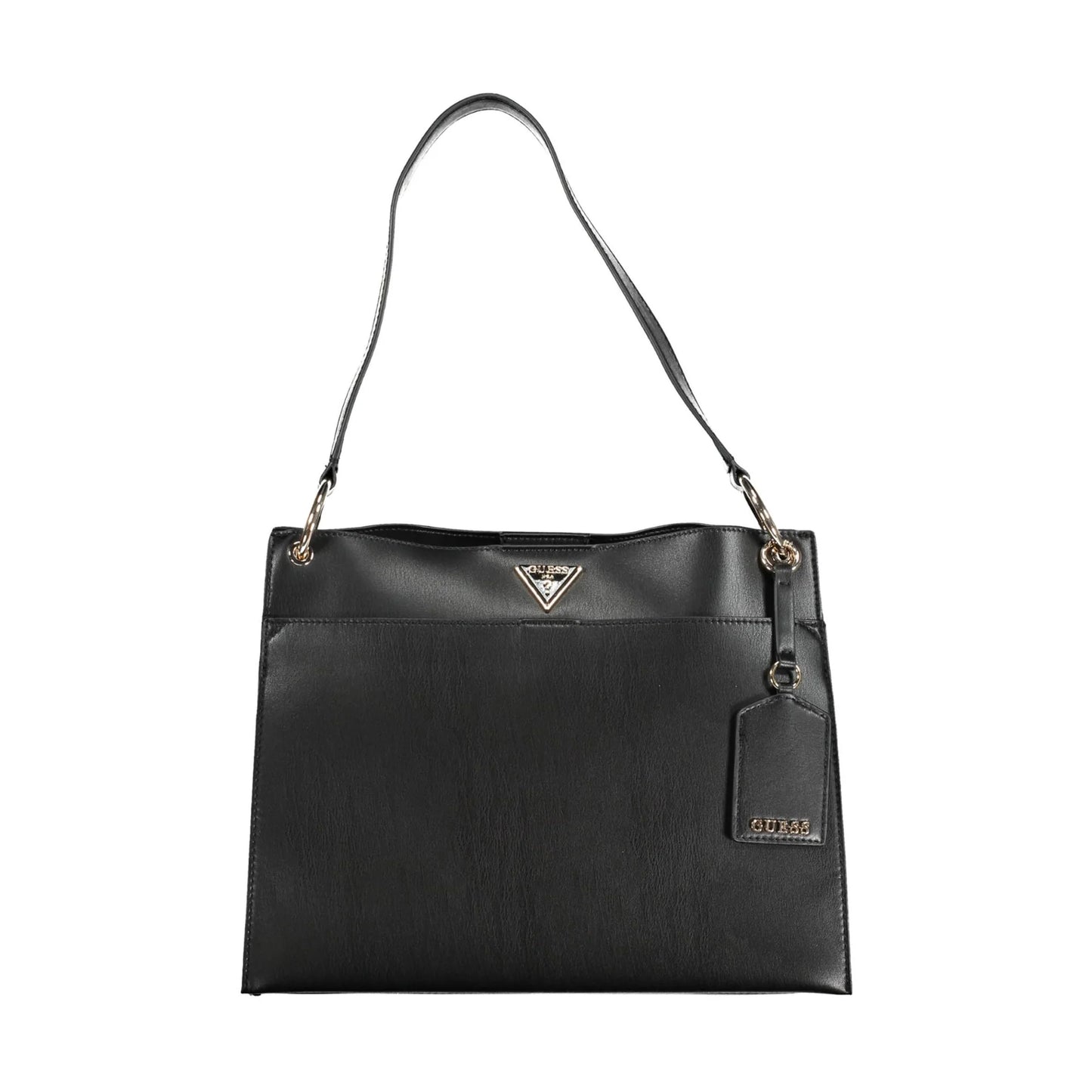 Guess Jeans Borsa a Spalla Donna Nera Dettagli a Contrasto Borse Nero - foto prodotto