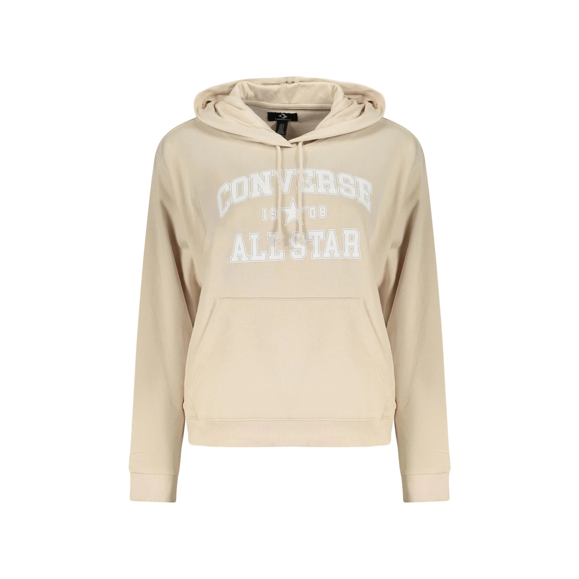 CONVERSE FELPA SENZA ZIP DONNA BEIGE