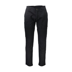 La Martina Pantaloni Uomo Nero Ricamo