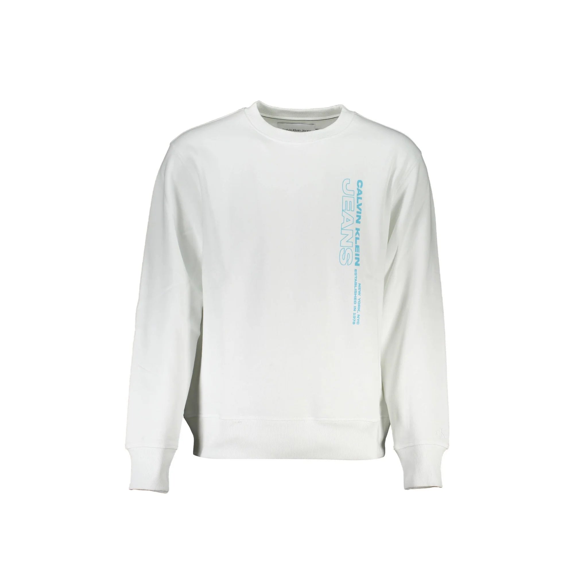 CALVIN KLEIN FELPA SENZA ZIP UOMO BIANCO