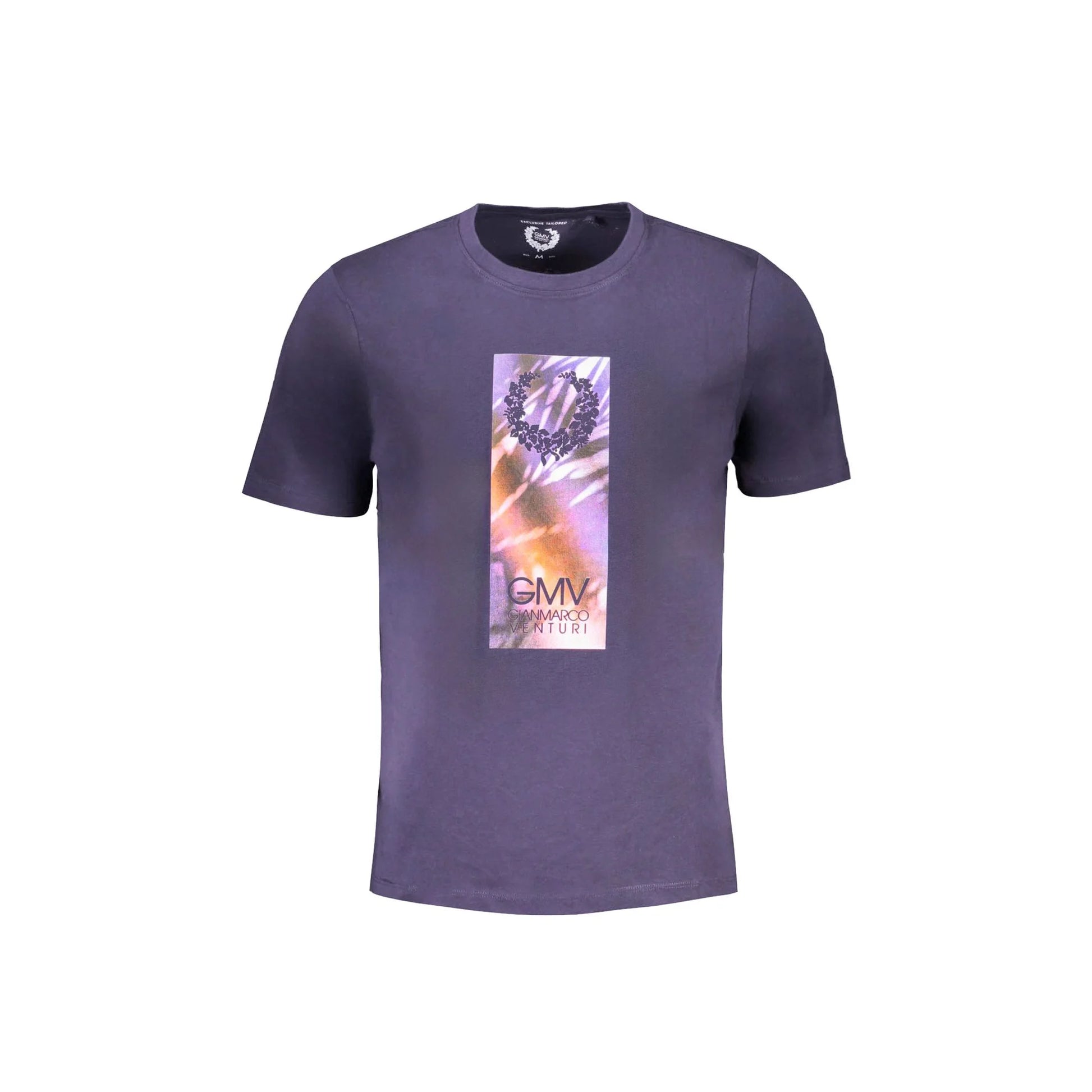 Gian Marco Venturi T-Shirt Maniche Corte Uomo Blu Stampa - foto prodotto