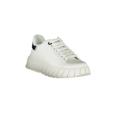 GAELLE PARIS Scarpe Sneakers Donna Bianca con Lacci e Logo bianco - vista 2