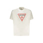 Guess Jeans T-Shirt Maniche Corte Uomo Bianca Stampa Logo Bianco - foto prodotto
