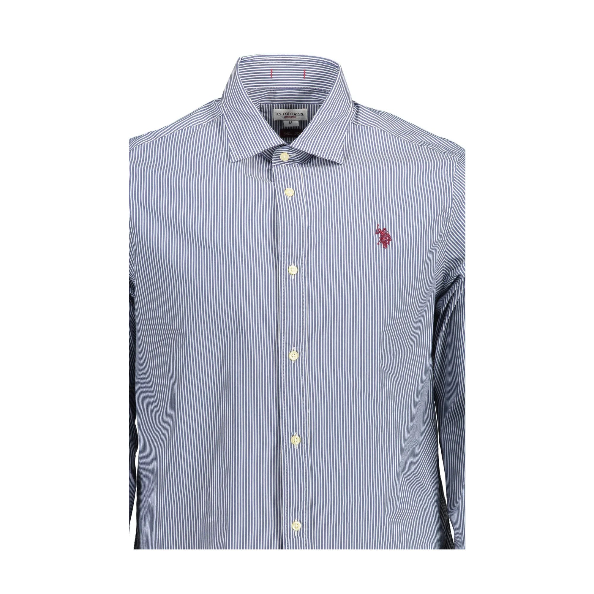 U.S. POLO CAMICIA MANICHE LUNGHE UOMO BLU