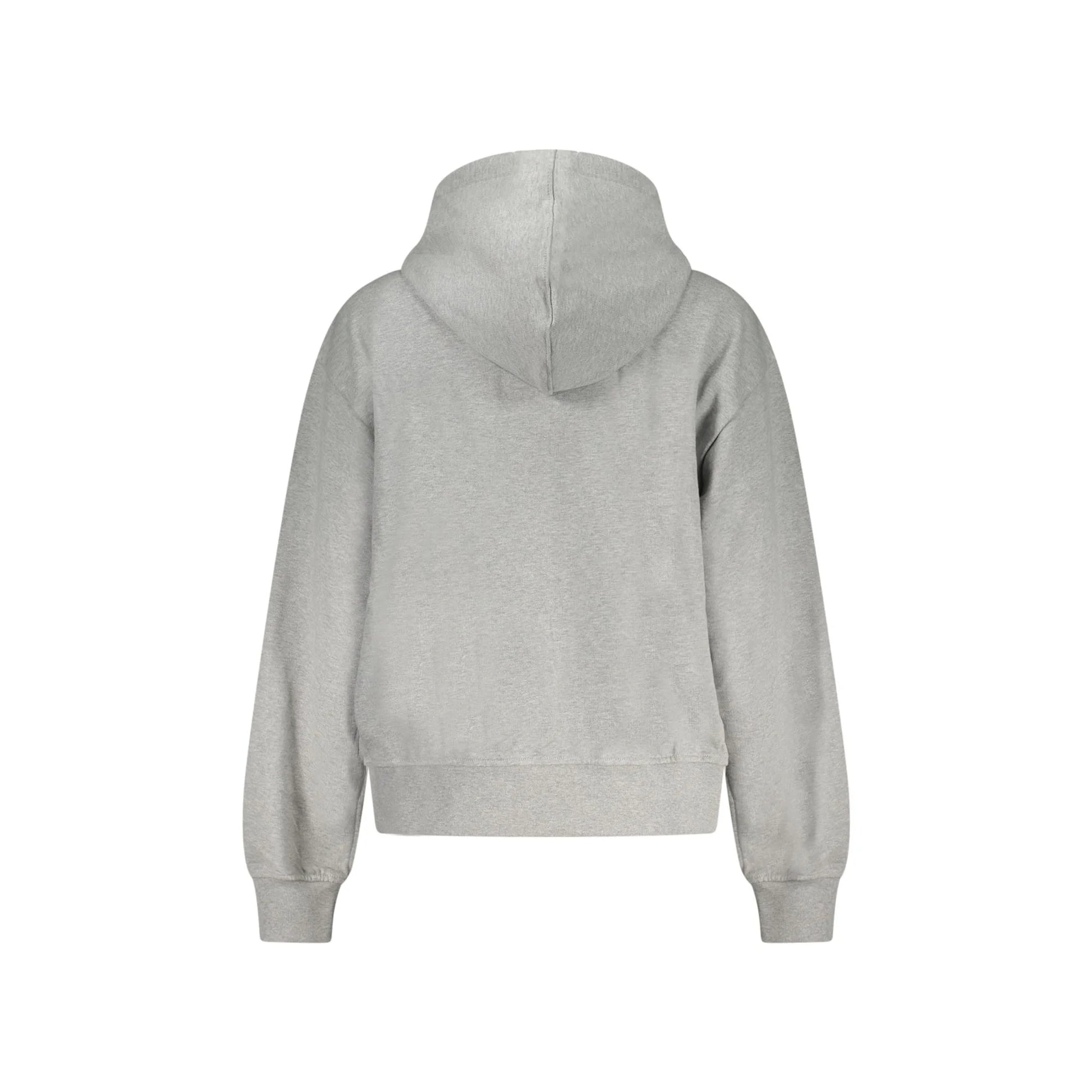 Calvin Klein Felpa Maniche Lunghe Donna Grigia Zip Ricamo Felpe grigio - vista 2