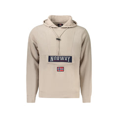Norway 1963 Felpa Maniche Lunghe Uomo Beige Logo