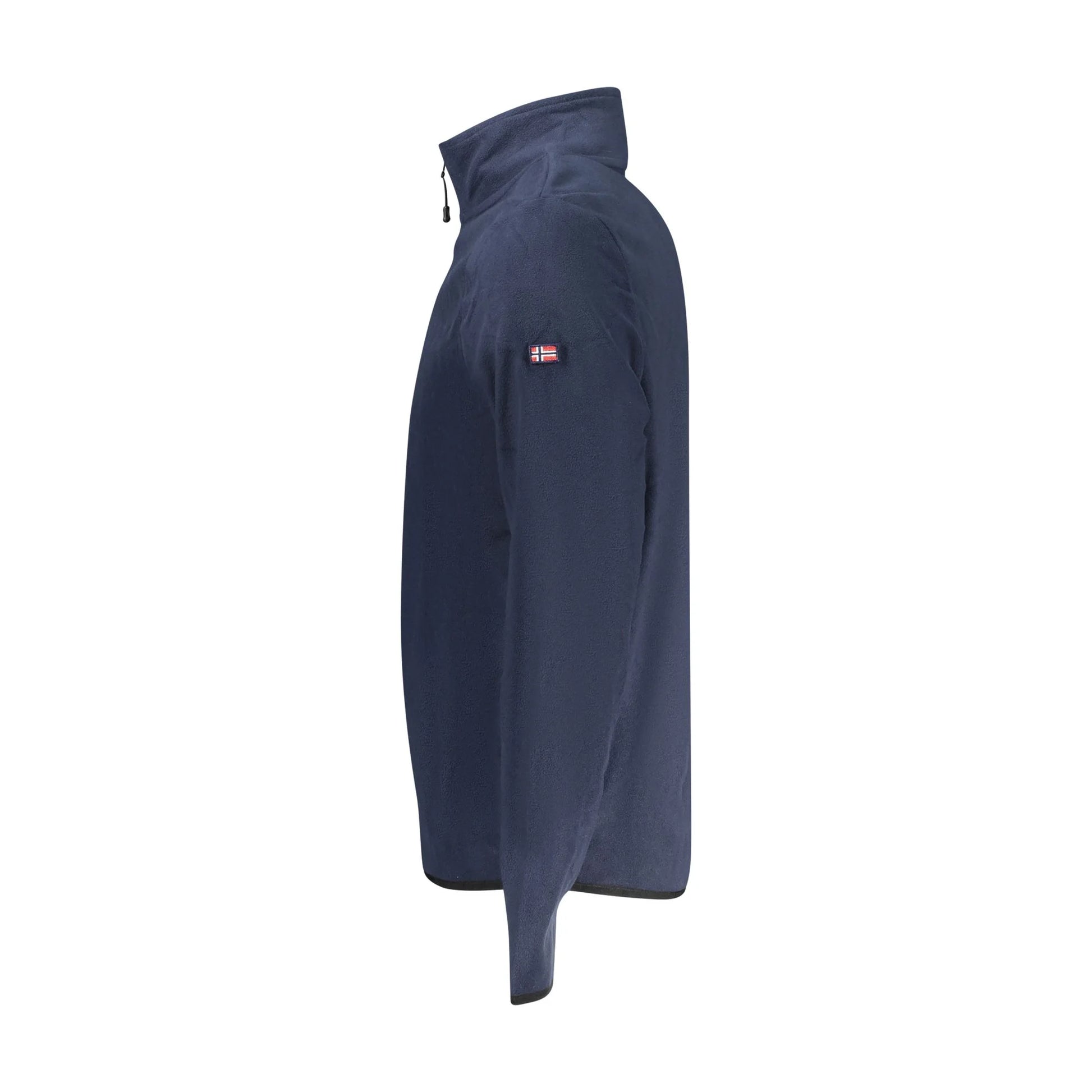 Norway 1963 Felpa Uomo Blu Mezza Zip Pile Applicazione Logo Felpe - vista 3