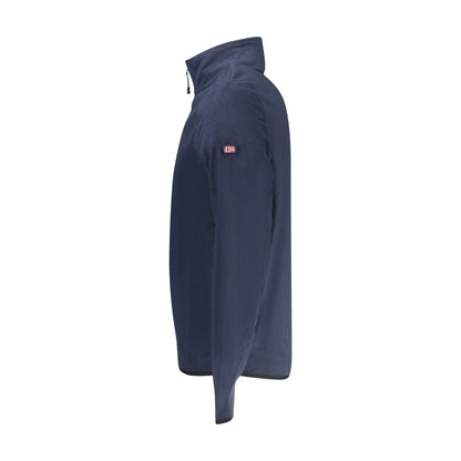Norway 1963 Felpa Uomo Blu Mezza Zip Pile Applicazione Logo Felpe - vista 3