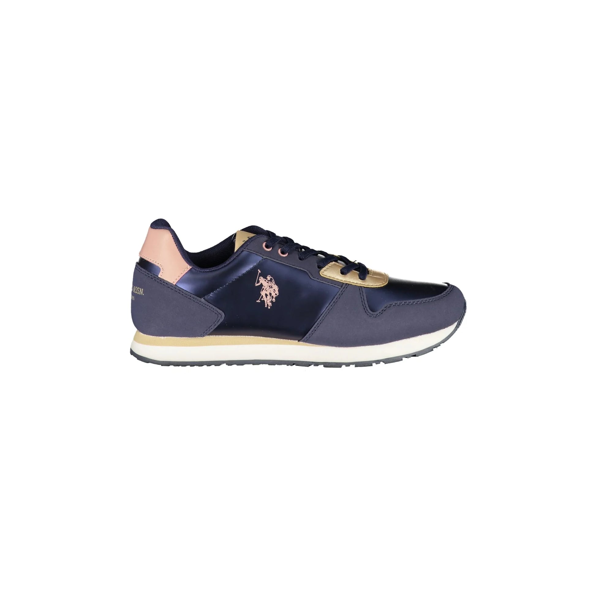 U.S. POLO ASSN. Scarpe Sneakers Donna Blu con Stampa e Dettagli a Contrasto - foto prodotto