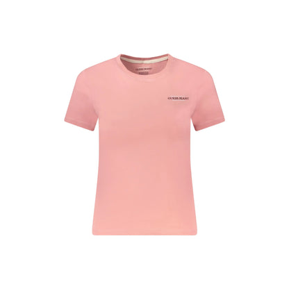 Guess Jeans T-Shirt Maniche Corte Donna Rosa Stampa Logo - foto prodotto