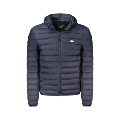 Cavalli Class Giubbotto Uomo Blu con Cappuccio Removibile e Logo Giubbotti e Giacche - foto prodotto