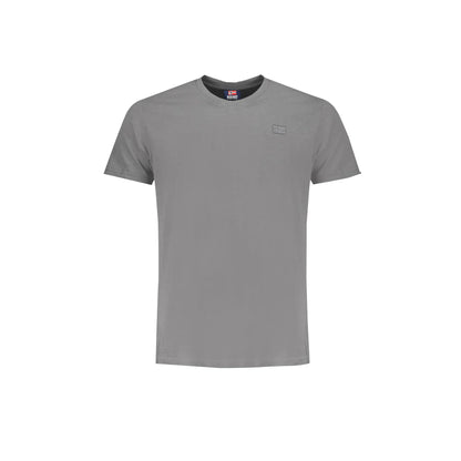 Norway 1963 T-Shirt Maniche Corte Uomo Grigia Ricamo Grigio - foto prodotto