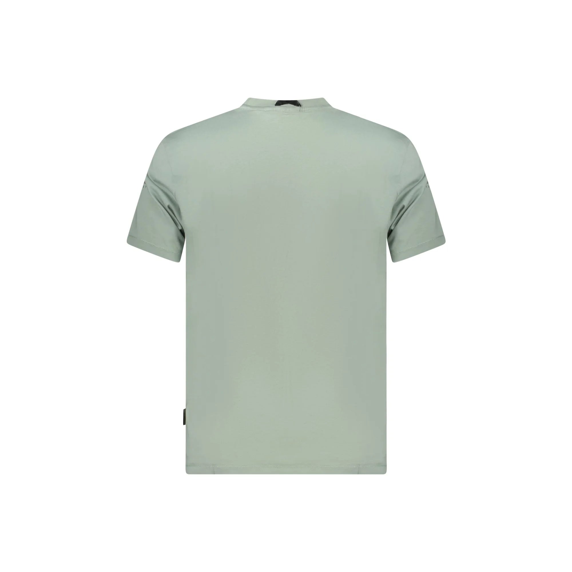 Napapijri T-Shirt Maniche Corte Uomo Verde Stampa Logo - vista 2