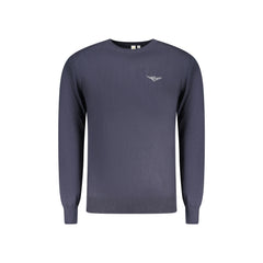 Accademia Militare Maglia Uomo Blu Girocollo con Ricamo e Logo