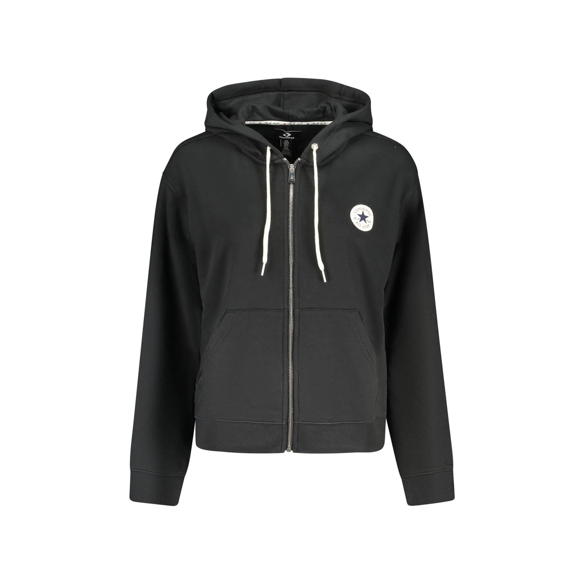 CONVERSE FELPA CON ZIP DONNA NERO