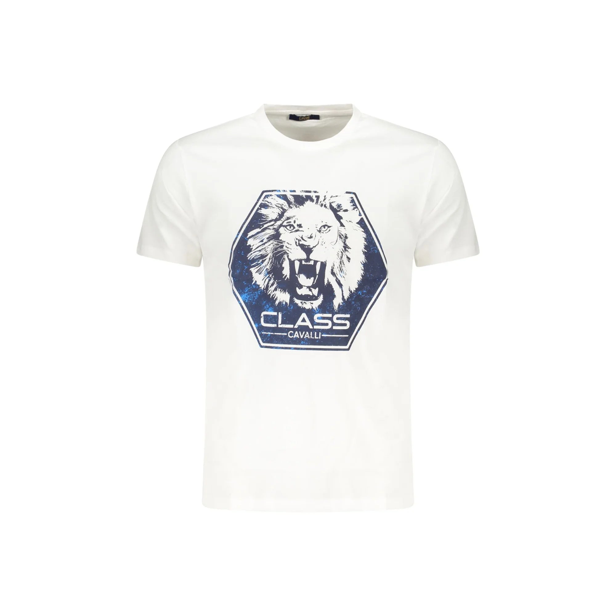 Cavalli Class T-Shirt Maniche Corte Uomo Bianca Stampa Bianco - foto prodotto