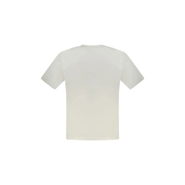 North Sails T-Shirt Uomo Bianca Girocollo Cotone Stampa Logo bianco - vista 2