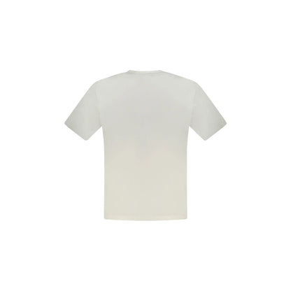 North Sails T-Shirt Uomo Bianca Girocollo Cotone Stampa Logo bianco - vista 2